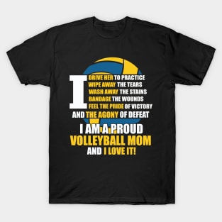 volleyball mom love it T-Shirt